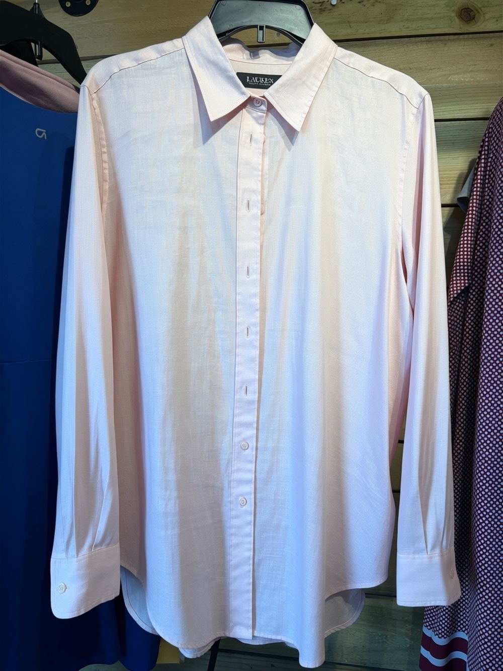Ralph Lauren Light Pink Classic Button-Down Dress Shirt